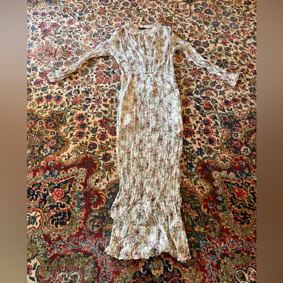 Rag and Bone Calista White Floral Maxi Dress Size Small - Picture 1 of 3